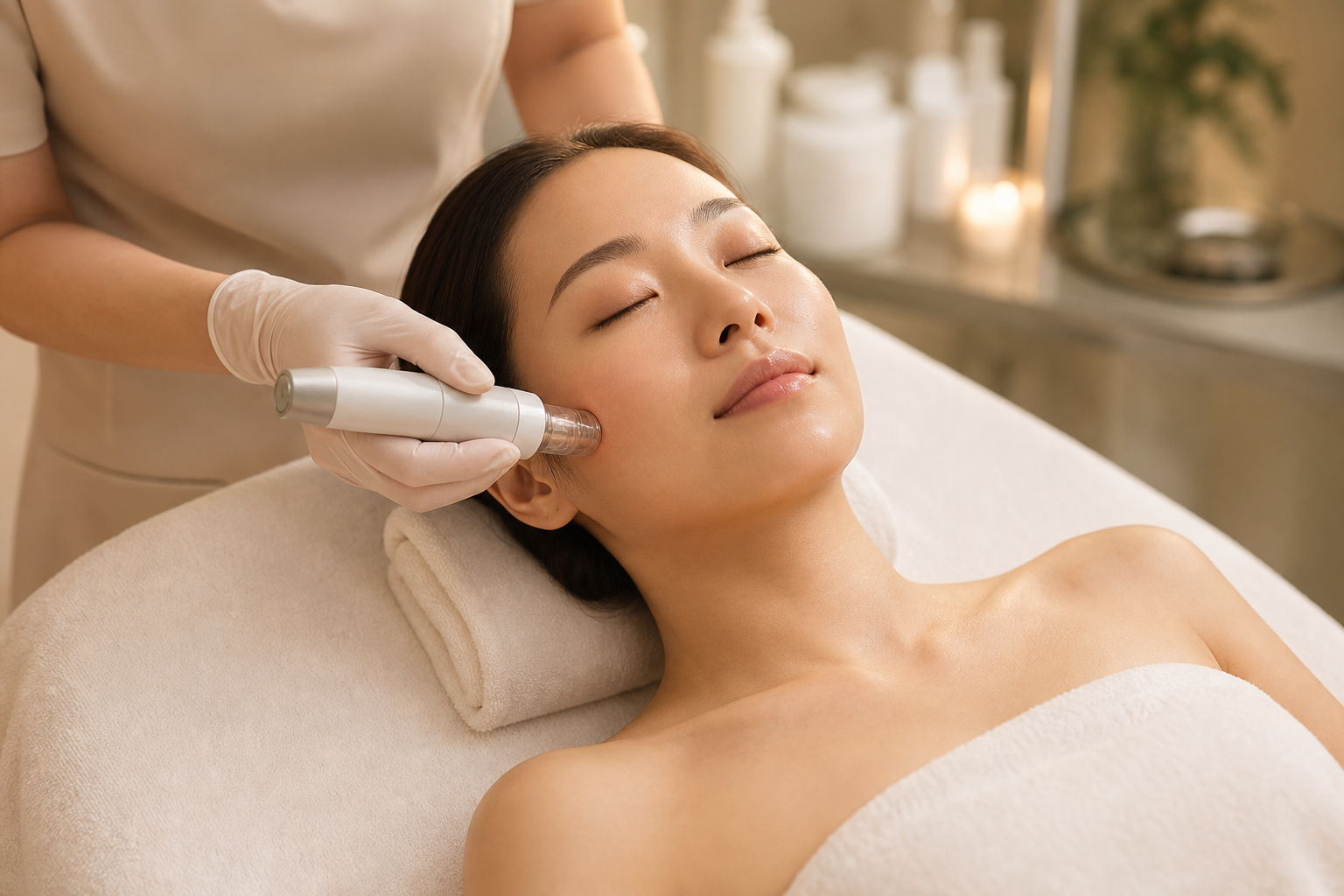 Deep clarity facial treatment at Aura Solaire