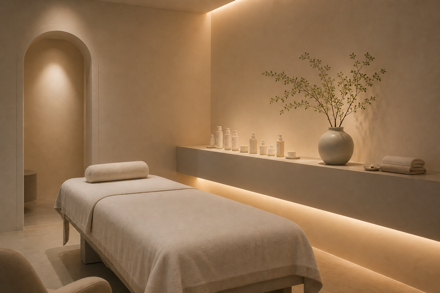 Aura Solaire treatment room interior
