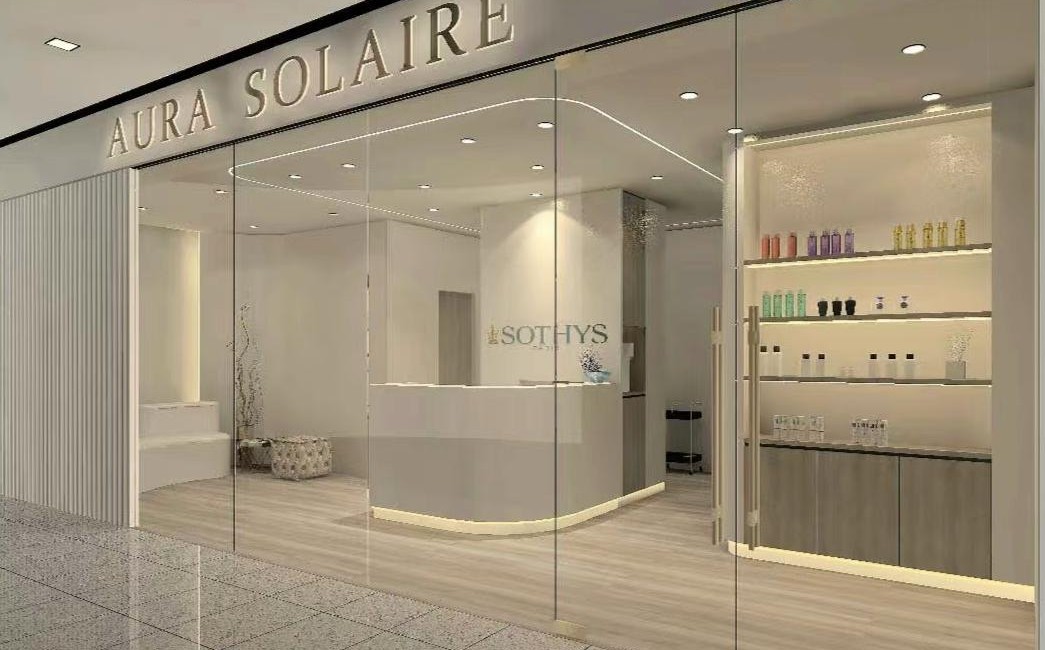 Aura Solaire storefront at Novena Square 2